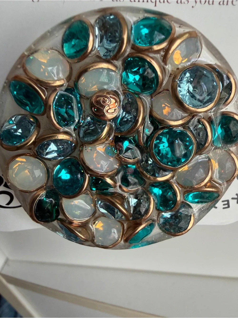 Upcycled Swarovski Crystal PopSocket Grip made by Spark*l